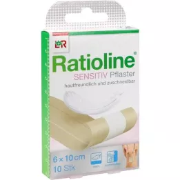 RATIOLINE følsom hurtig sårbandage 6 cmx1 m, 1 stk