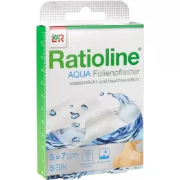RATIOLINE aqua bruseplaster 5x7 cm, 5 stk