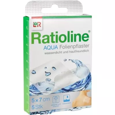 RATIOLINE aqua bruseplaster 5x7 cm, 5 stk