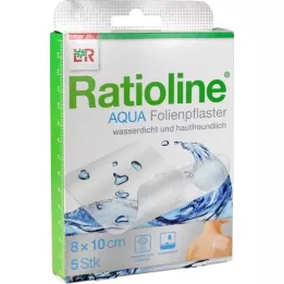 RATIOLINE aqua bruseplaster 8x10 cm, 5 stk