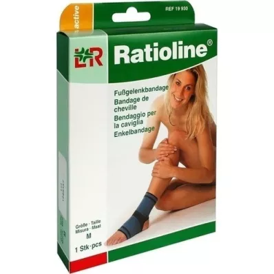 RATIOLINE aktiv ankelbandage str. M, 1 stk