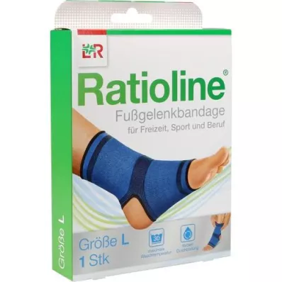RATIOLINE aktiv ankelbandage str. L, 1 stk
