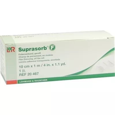 SUPRASORB F Folie sårbandage 10 cmx1 m diskontinuerlig rulle, 1 stk