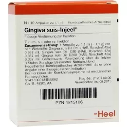 GINGIVA SUIS Injeel-ampuller, 10 stk