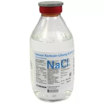 KOCHSALZLÖSUNG 0,9% glasflaske, 250 ml