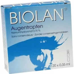 BIOLAN Øjendråber enkeltdosispipetter, 20X0,35 ml