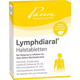 LYMPHDIARAL HALSTABLETTER, 40 stk