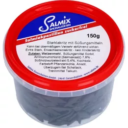 SALMIX Salmiakpastiller sukkerfri, 150 g