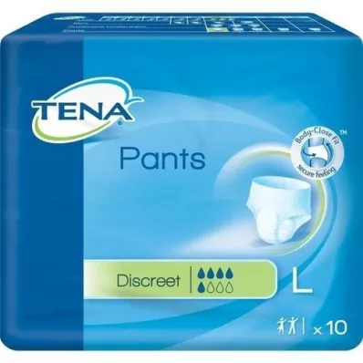 TENA PANTS Diskret L 95-125 cm engangsbuks, 10 stk