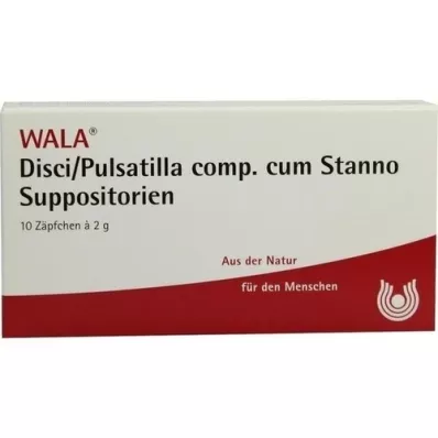 DISCI/Pulsatilla comp.cum Stanno Suppositorier, 10X2 g