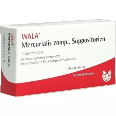 MERCURIALIS COMP.Suppositorier, 10X2 g