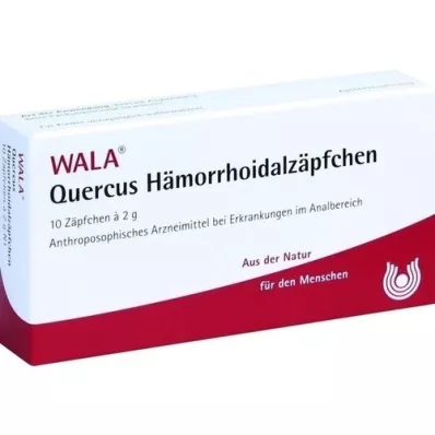 QUERCUS HÆMOROIDALE SUPPOSITORIER, 10X2 g