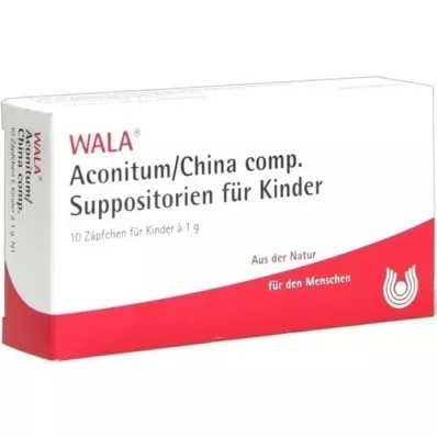 ACONITUM/CHINA komp.Børnestikpiller, 10X1 stk ACONITUM/CHINA komp.Børnestikpiller, 10X1 stk