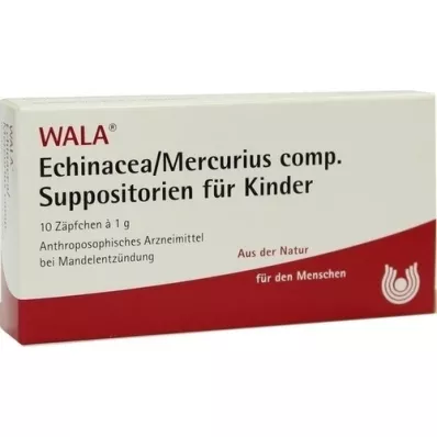 ECHINACEA/MERCURIUS komp.Suppositorier til børn, 10X1 g
