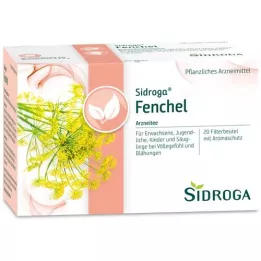 SIDROGA Fennikel te-filterposer, 20X2,0 g