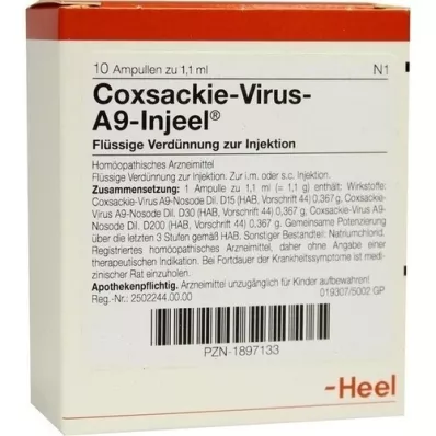 COXSACKIE-Virus A9 Injeel ampuller, 10 stk