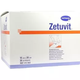 ZETUVIT Sugekompresser usterile 10x20 cm, 30 stk
