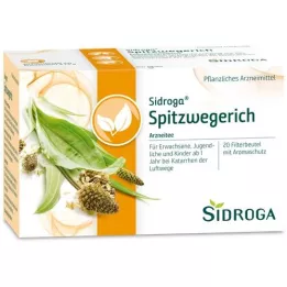 SIDROGA Ribwort plantain tefilterposer, 20X1,4 g