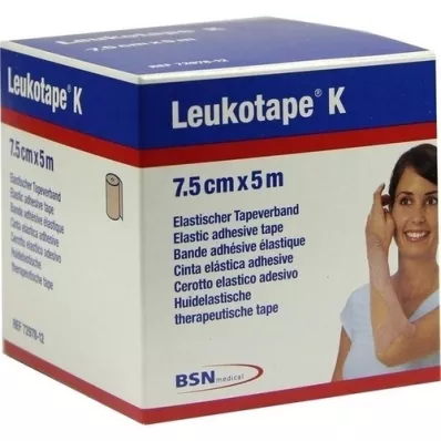 LEUKOTAPE K 7,5 cm hudfarvet, 1 stk