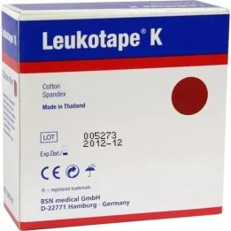 LEUKOTAPE K 2,5 cm rød, 1 stk