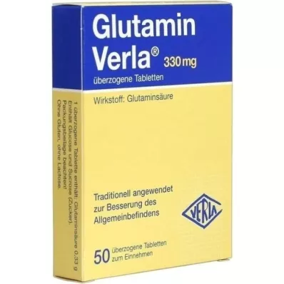 GLUTAMIN VERLA overtrukne tabletter, 50 stk
