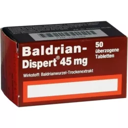 BALDRIAN DISPERT 45 mg overtrukne tabletter, 50 stk