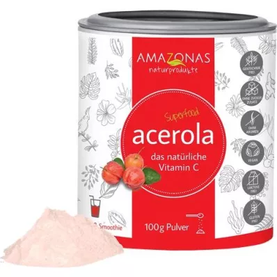 ACEROLA 100 % naturligt C-vitaminpulver, 100 g ACEROLA 100 % naturligt C-vitaminpulver, 100 g