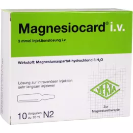 MAGNESIOCARD i.v.Injektionsvæske, opløsning, 10X10 ml