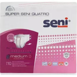 SUPER SENI Quatro inkontinensbukser str. 2 M, 10 stk