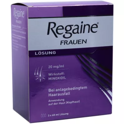 REGAINE Kvindeopløsning, 3X60 ml