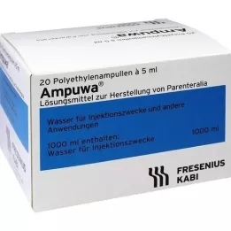 AMPUWA Plastforstærker.Injektions-/infusionsopløsning, 20X5 ml