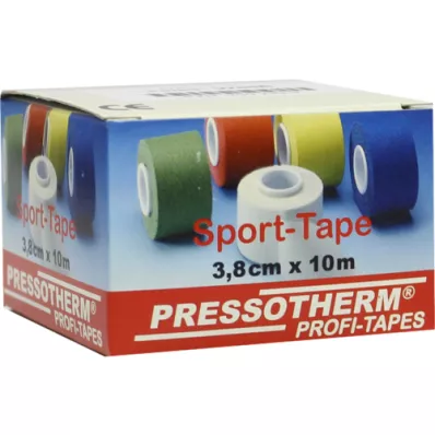 PRESSOTHERM Sportstape 3,8 cmx10 m hvid, 1 stk