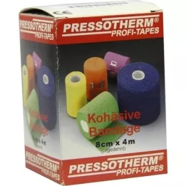 PRESSOTHERM Sammenhængende bandage 8 cmx4 m rød, 1 stk