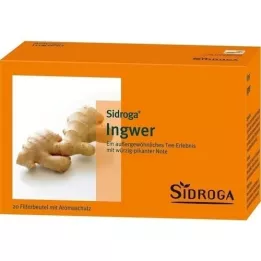 SIDROGA Ingefær te-filterpose, 20X0,75 g
