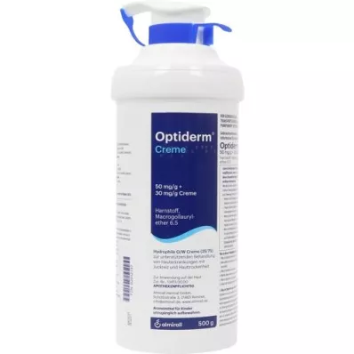 OPTIDERM Creme i dispenser, 500 g