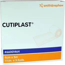 CUTIPLAST 4 cmx5 m sårforbinding i dispenser, 1 stk