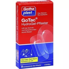 GOTAC HydroGel plastre 2 størrelser, 8 stk