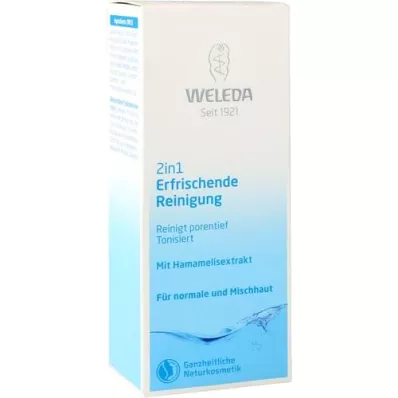 WELEDA 2i1 forfriskende rensemælk, 100 ml