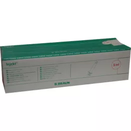 INJEKT Solo sprøjte 5 ml Luer excentrisk PVC-fri, 100X5 ml