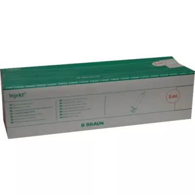 INJEKT Solo sprøjte 5 ml Luer excentrisk PVC-fri, 100X5 ml