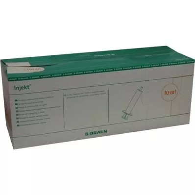 INJEKT Solo sprøjte 10 ml Luer excentrisk PVC-fr., 100X10 ml