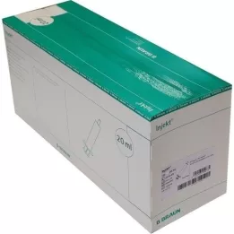 INJEKT Solo sprøjte 20 ml Luer excentrisk PVC-fr., 100X20 ml