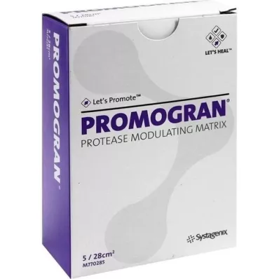 PROMOGRAN 28 sqcm sterile tamponader, 5 stk