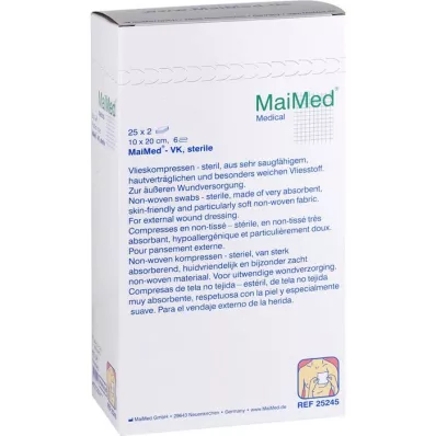 VLIESKOMPRESSEN 10x20 cm steril 6-fold, 25X2 stk VLIESKOMPRESSEN 10x20 cm steril 6-fold, 25X2 stk
