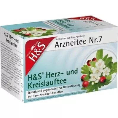 H&amp;S kardiovaskulær te-filterpose, 20X2,0 g