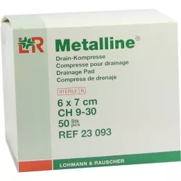 METALLINE Afløbskompresser 6x7 cm, 50 stk