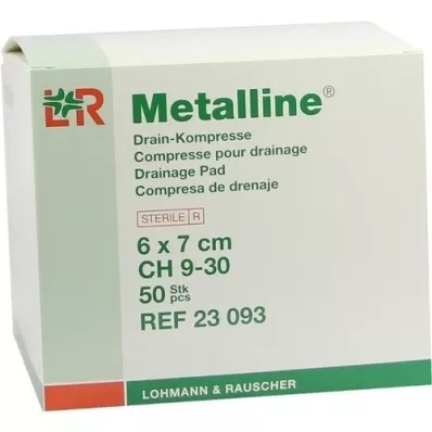 METALLINE Afløbskompresser 6x7 cm, 50 stk