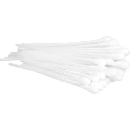 WATTESTÄBCHEN Plast stort hoved 15 cm, 50 stk