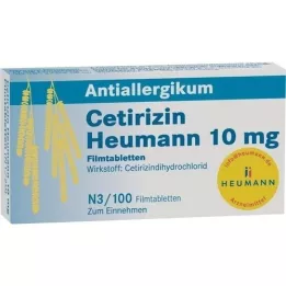CETIRIZIN Heumann 10 mg filmovertrukne tabletter, 100 stk