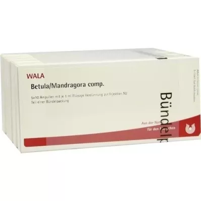 BETULA/MANDRAGORA komp. ampuller, 50X1 ml